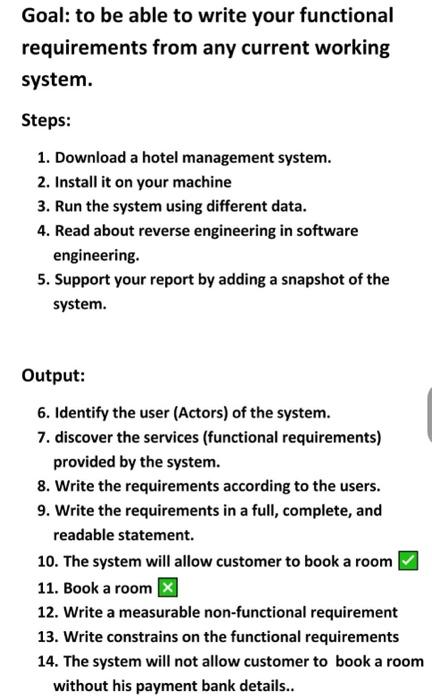 Goal: to be able to write your functional