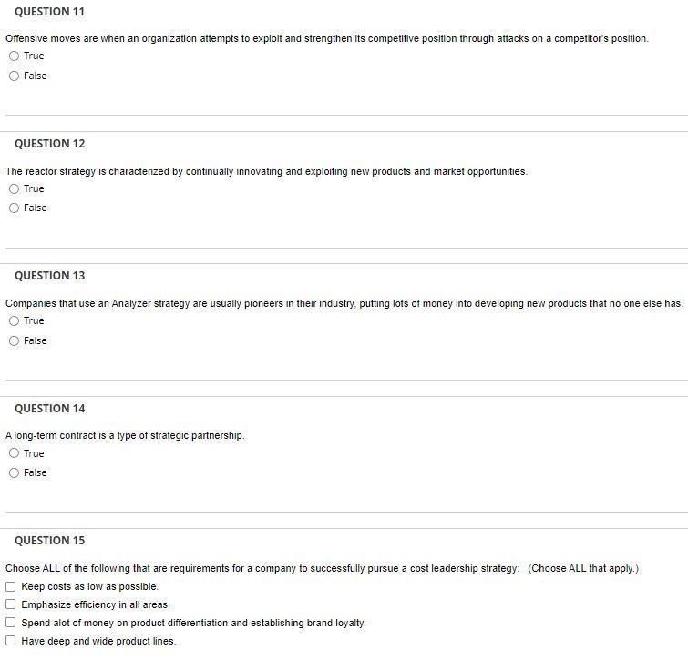 Offensive moves are when an organization attempts