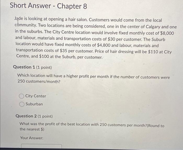 pls help asap. Thank you! Jade is looking at