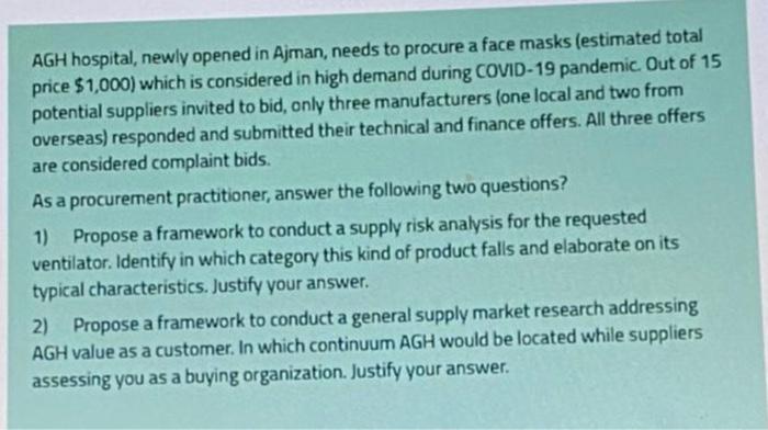 AGH hospital, newly opened in Ajman, needs to