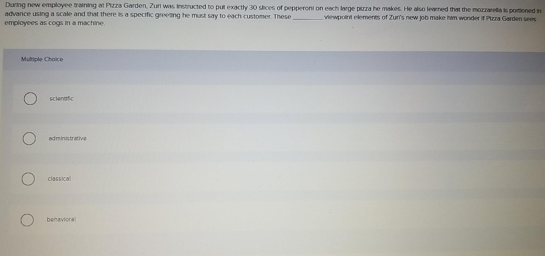 Which of these questions should be answered by