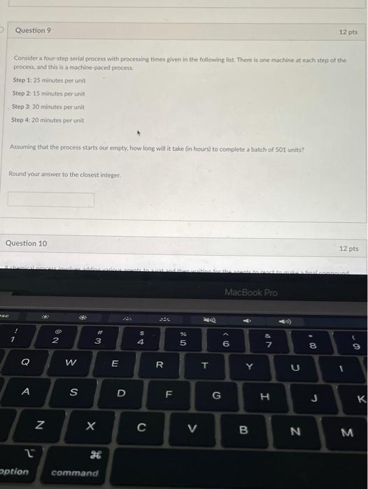 Question 9 please Question 9 12 pts Consider a