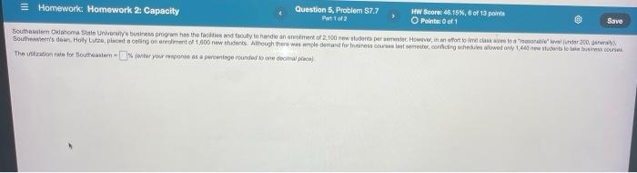 Save Homework Homework 2: Capacity Question 5,