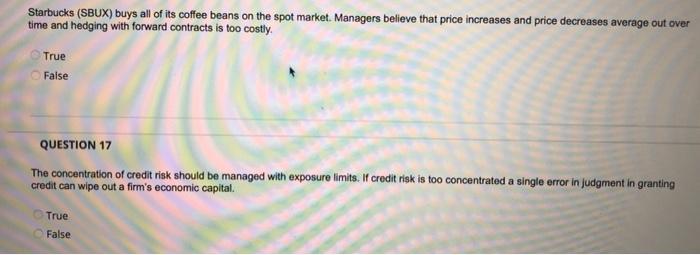 Starbucks (SBUX) buys all of its coffee beans on