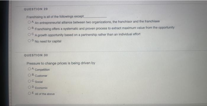 Franchising is all of the followings except. A.