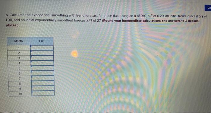 Problem 3-7 (Algo) The following table contains