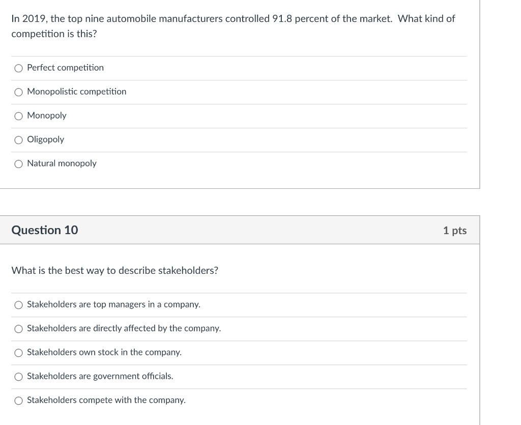 In 2019, the top nine automobile manufacturers