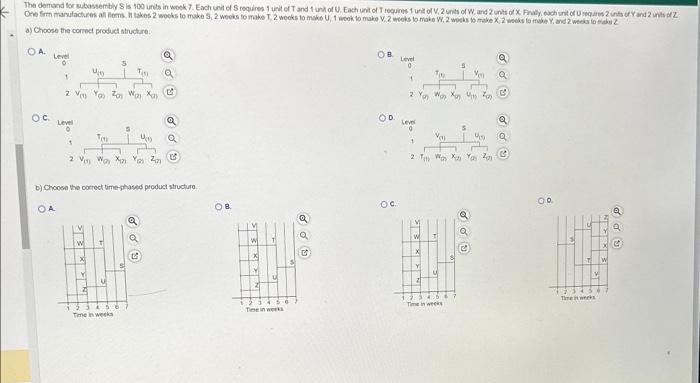 Choose the corred produd structure. A. Leve c. b)