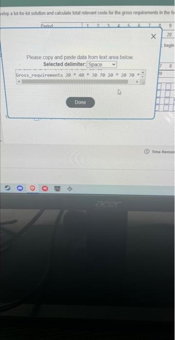 please answer all parts and create the table,