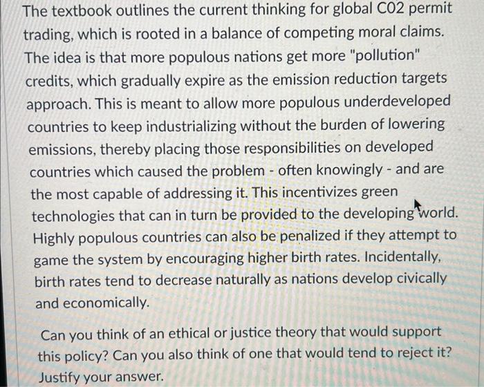 The textbook outlines the current thinking for