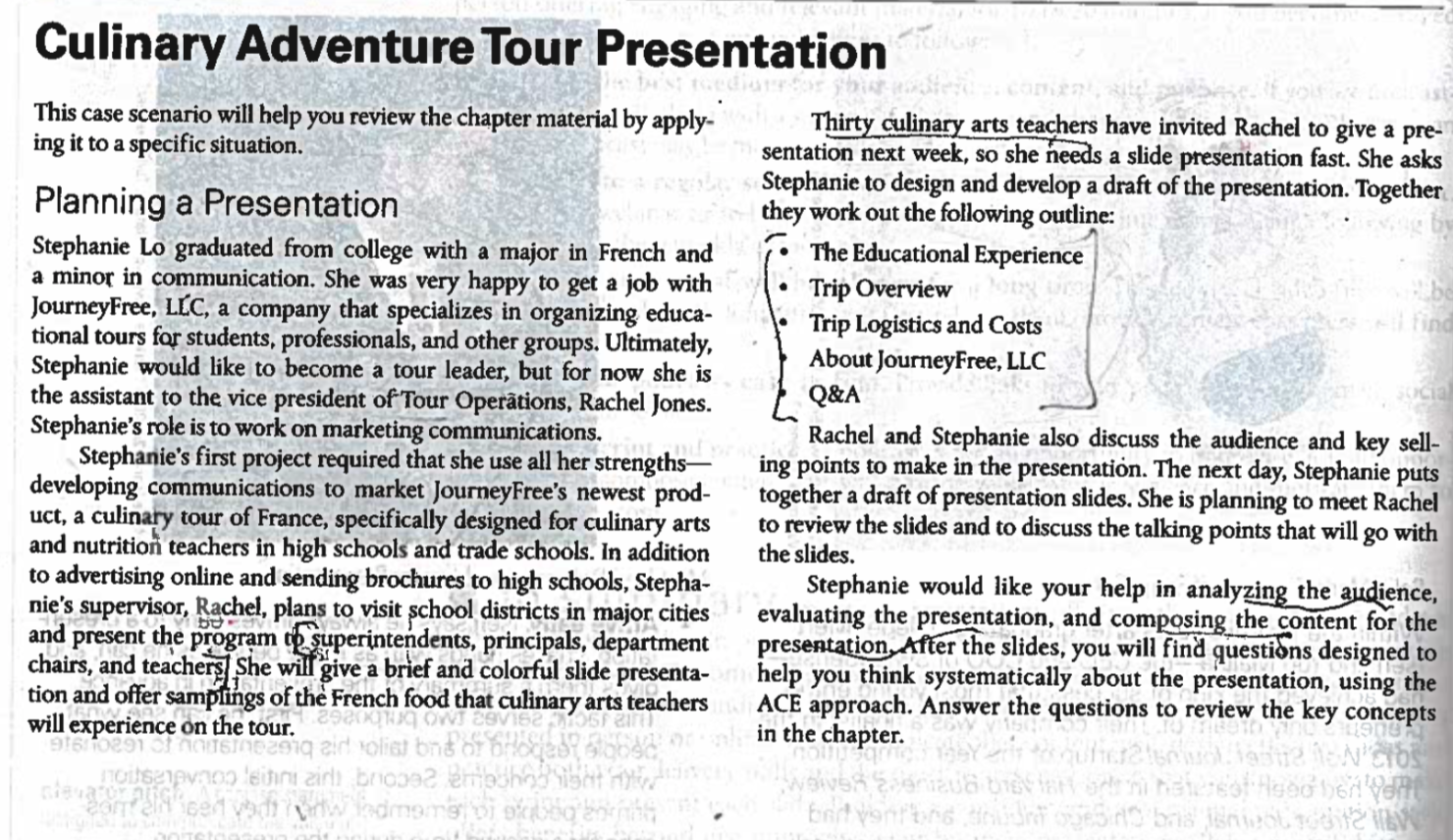 Culinary Adventure Tour Presentation This case