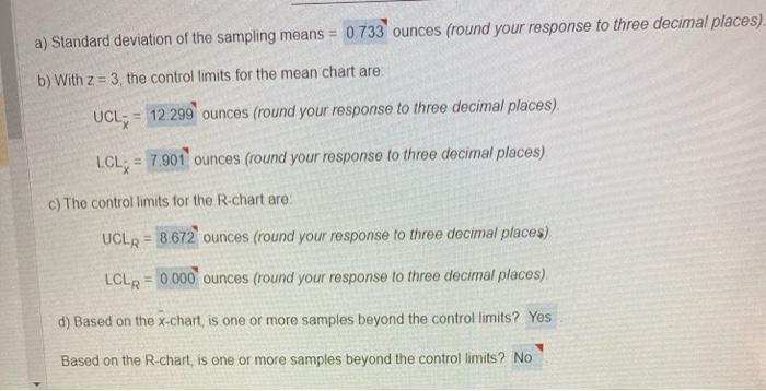 Refer to Table S6.1 Factors tor Computng Control