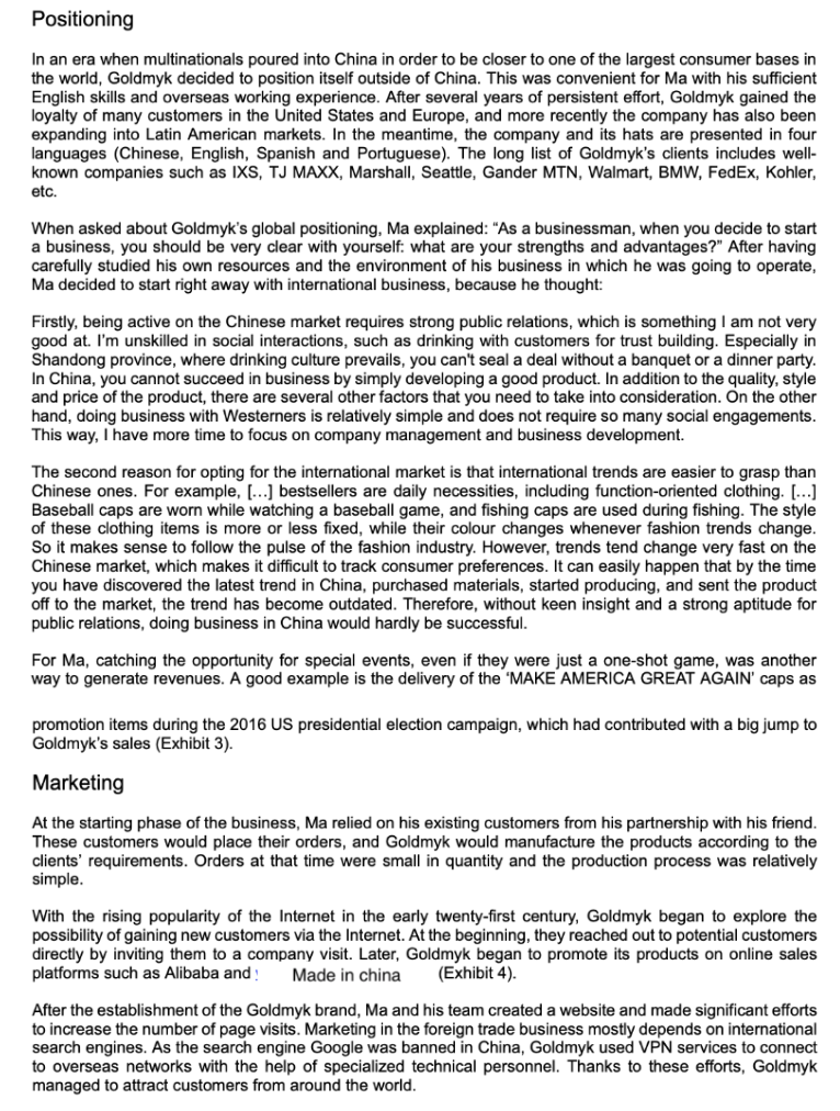 Executive summary and conclusion (alternatives)