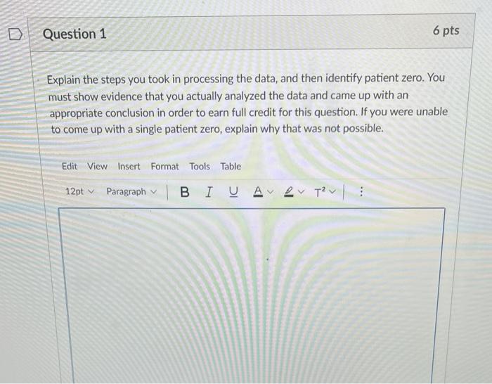 Explain the steps you took in processing the