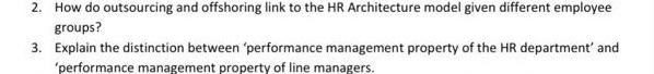 2. How do outsourcing and offshoring link to the