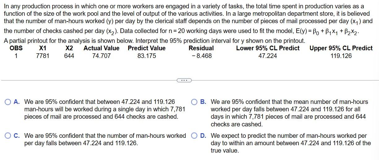 In any production process in which one or more