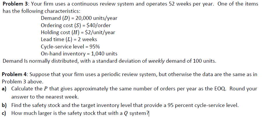 Please help me in answering problem 4, thank you