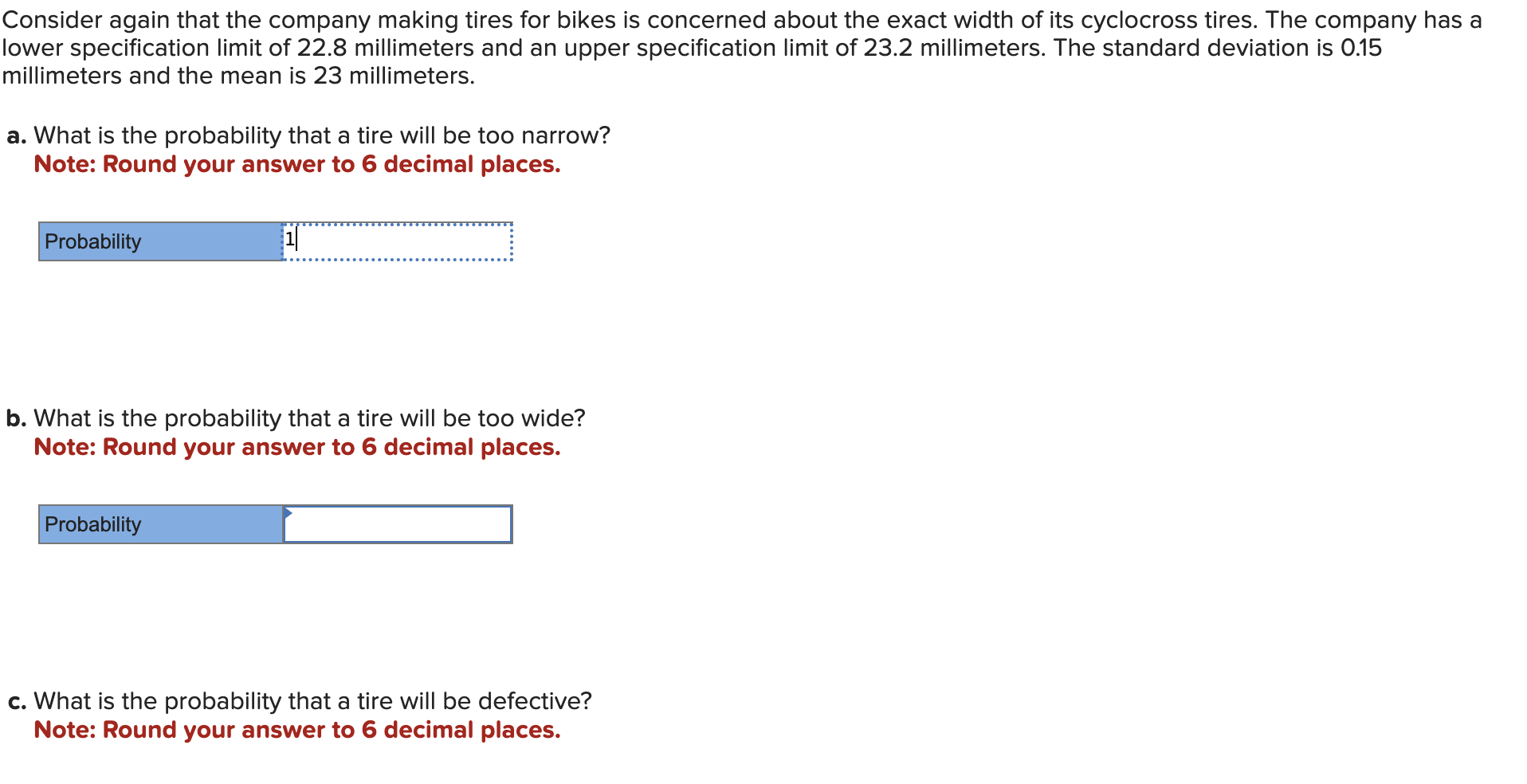 Please answer the question A, B and C Consider