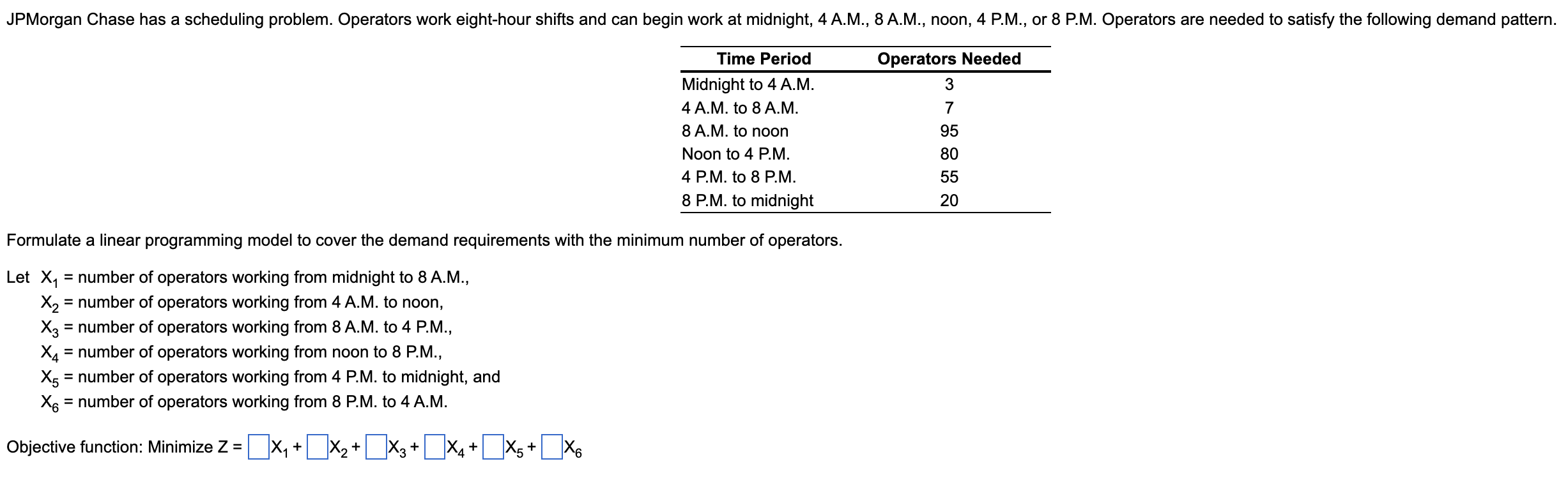 JPMorgan Chase has a scheduling problem.