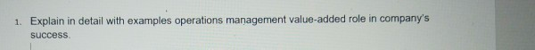 1. Explain in detail with examples operations