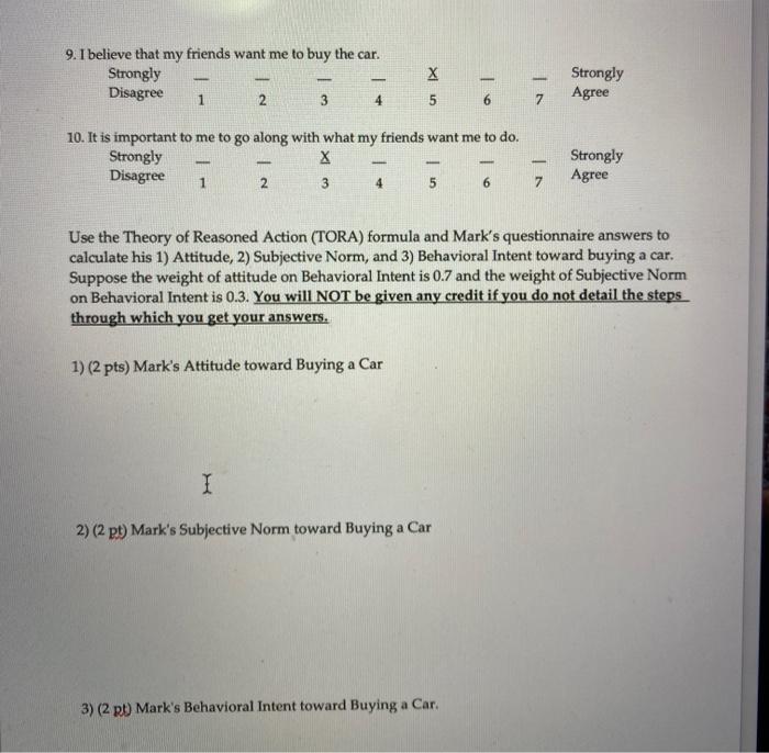 Question 2) Mark has chosen to live off-campus