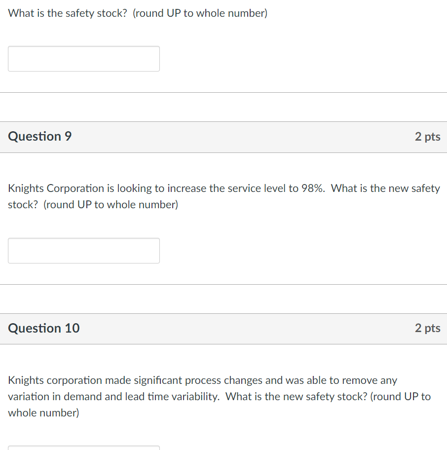 I only need help with questions 9 & 10. Thank