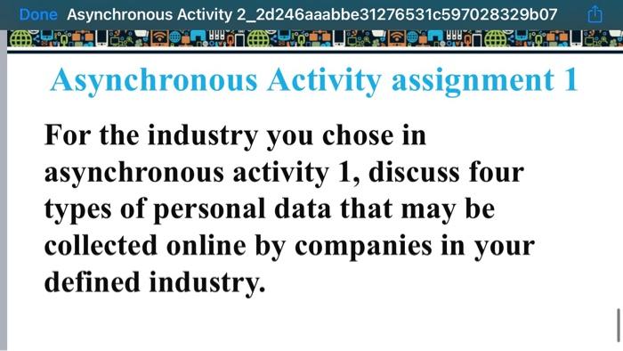 one Asynchronous Activity