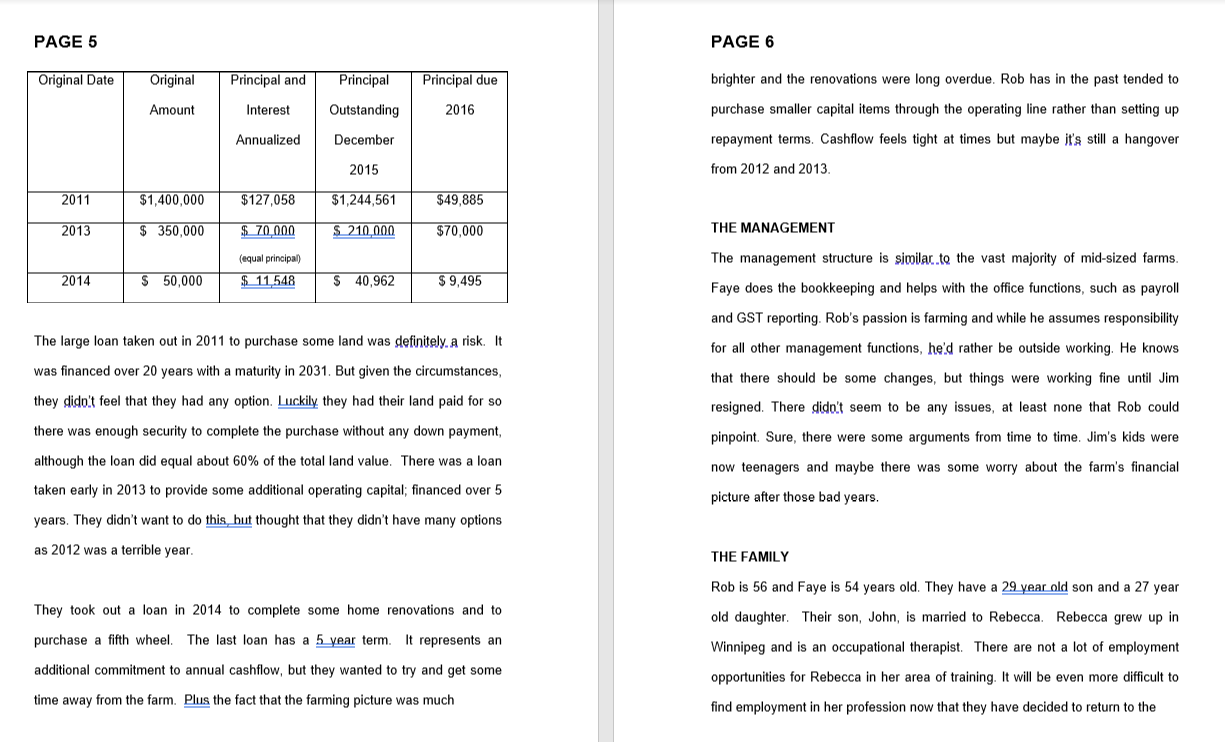 from this whole case study I need to know these