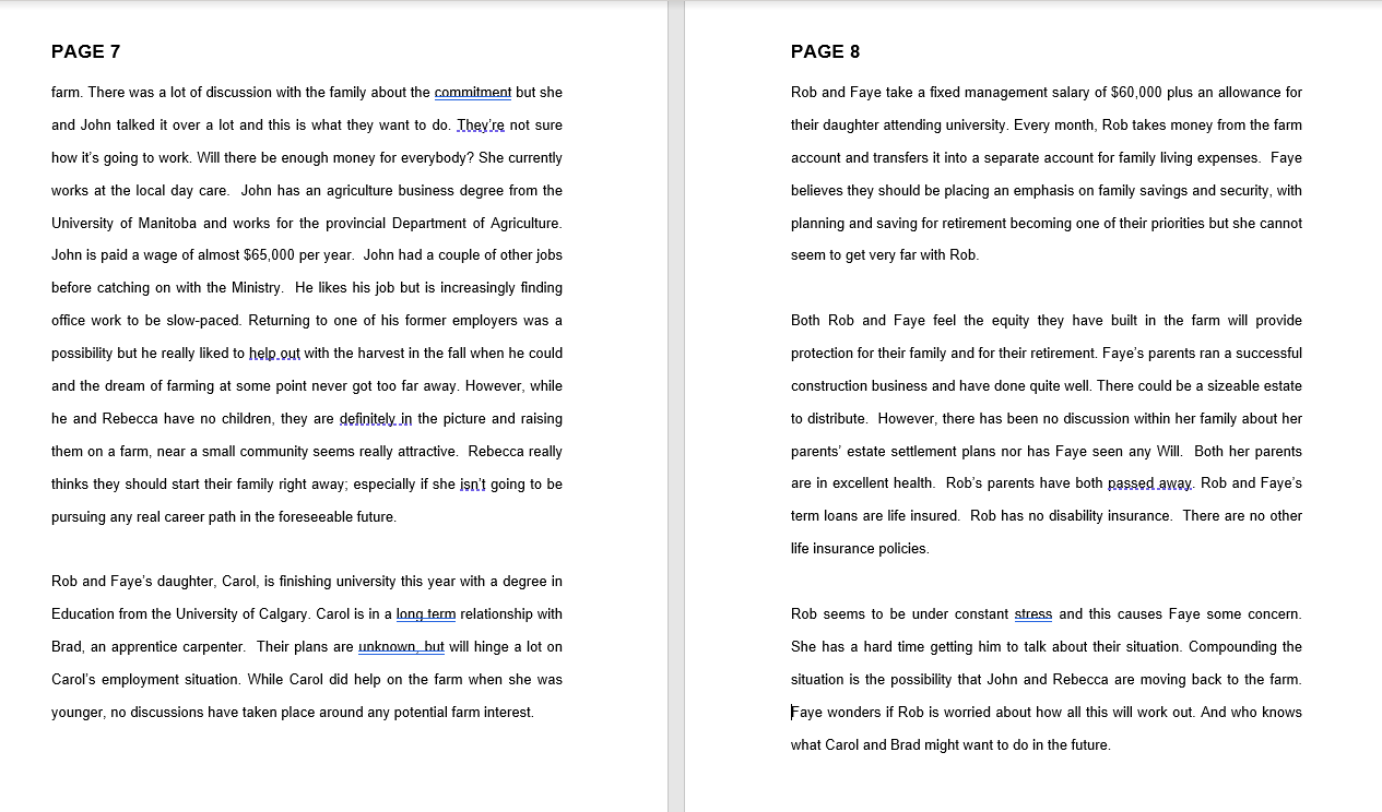 from this whole case study I need to know these