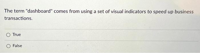 The term "dashboard" comes from using a set of