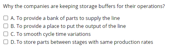 Why the companies are keeping storage buffers for
