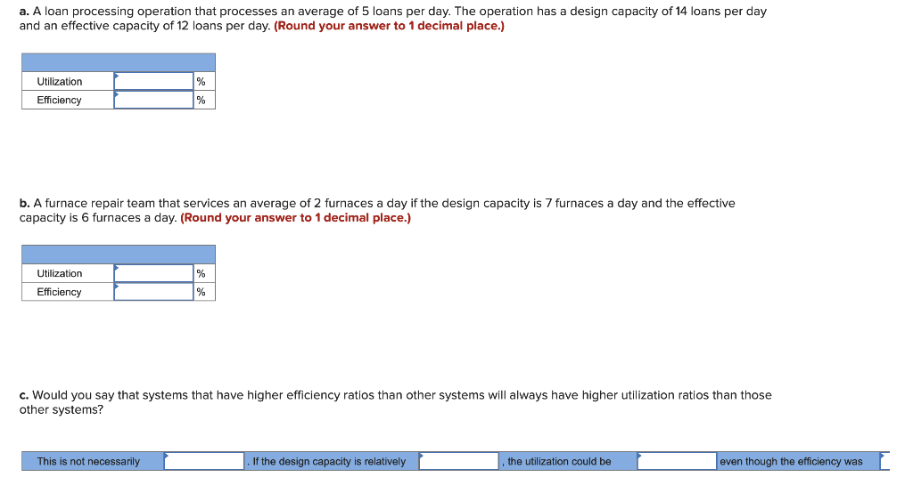 a. A loan processing operation that processes an