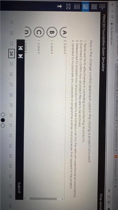 How is the change control approach used in the