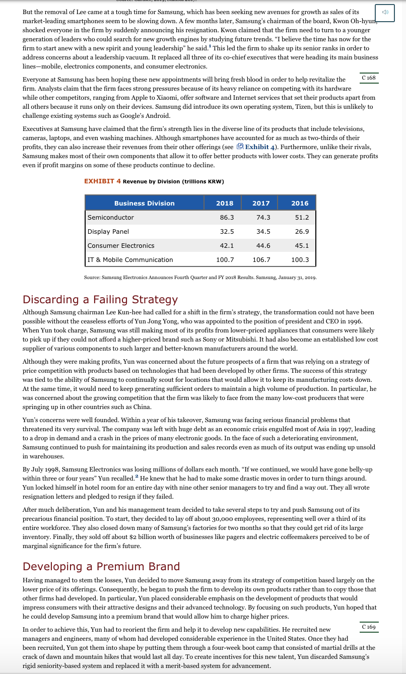 2. How has the Samsung CEO reinforced a culture