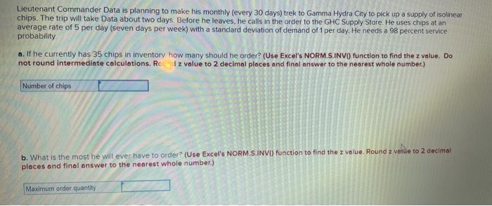 Lieutenant Commander Data is planning to make his