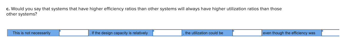 Problem 5-1 (Algo) Determine the utilization and