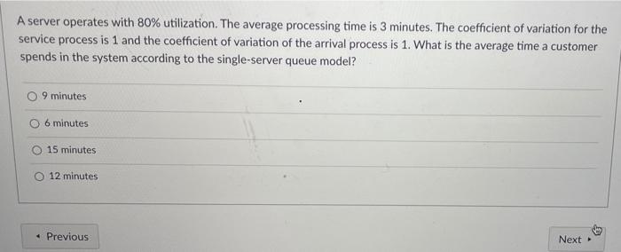 please help ! A server operates with 80%