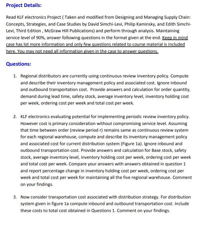 Project Details: Read KLF electronics Project (