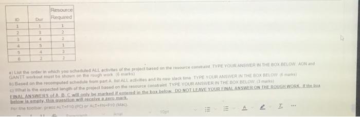 QUESTION 34 15 points * This is a calculation to