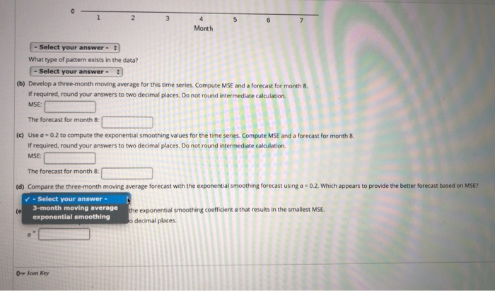 Consider the following time series data: Month 2