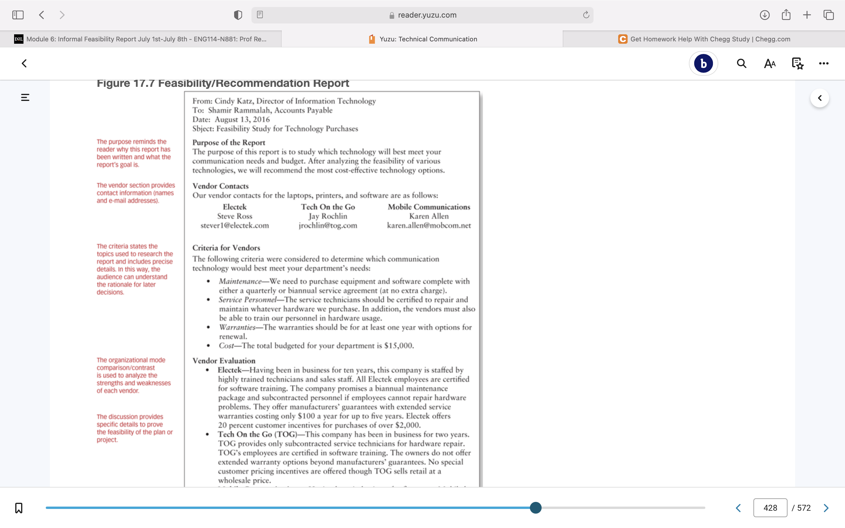 Need to write a feasibility report please!