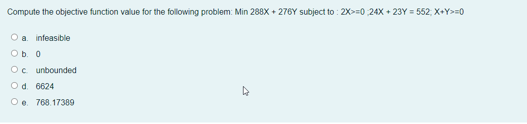 Compute the objective function value for the