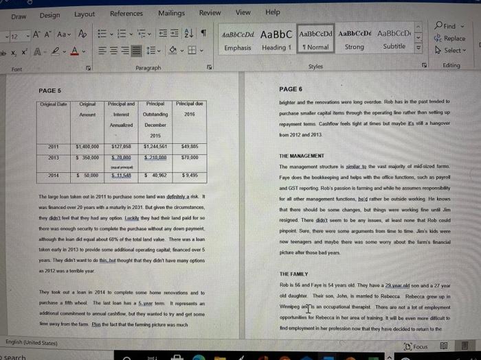 from this whole case study I need to know these