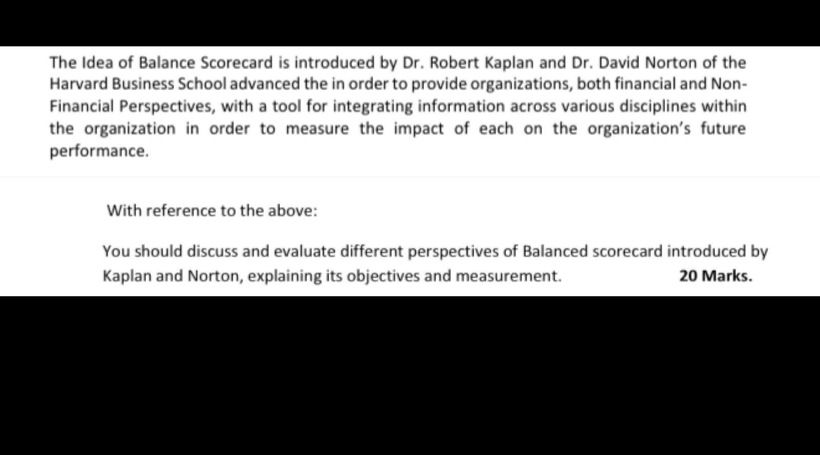 300 words or more please The idea of Balance