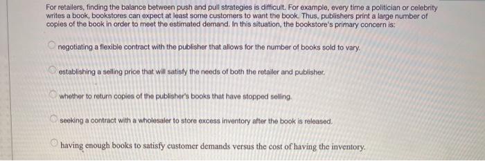 For retailers, finding the balance between push