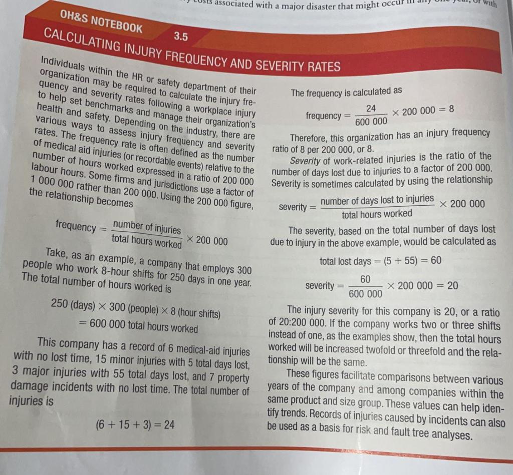 Question - Lorax Industrial operates one 12 hour