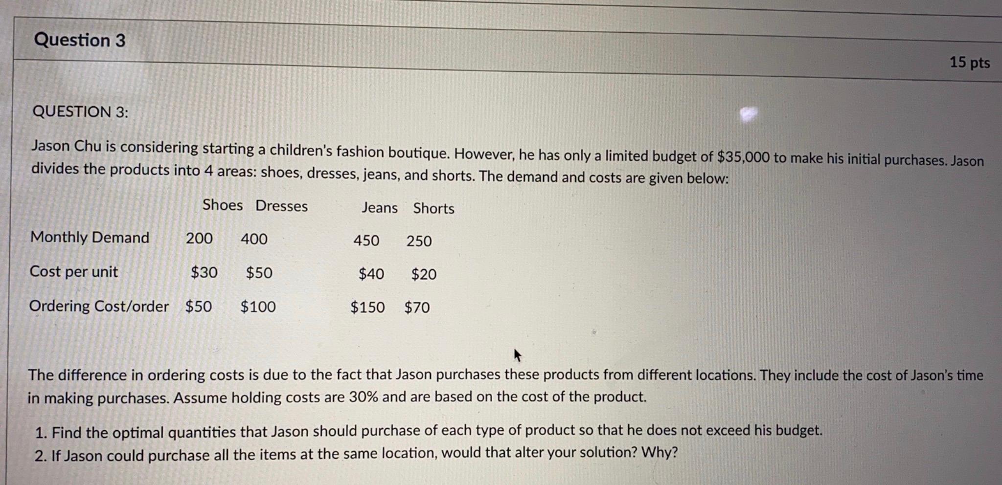 Could you please help solve this problem without