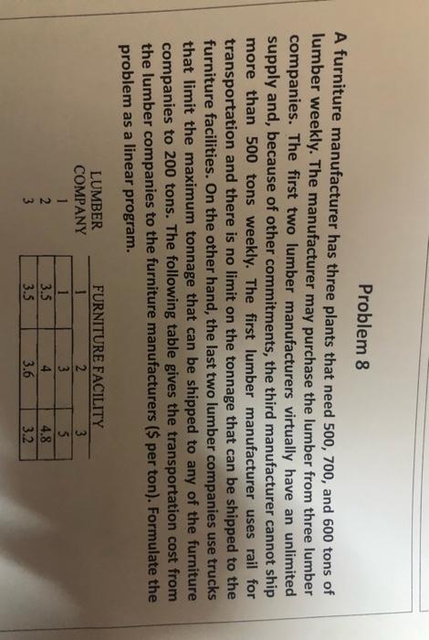 Q1. Refer to Problem 8 Assignment I to answer the