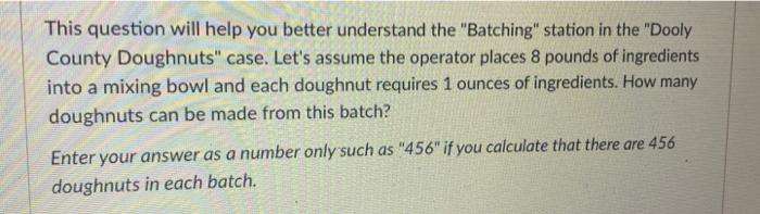 This question will help you better understand the