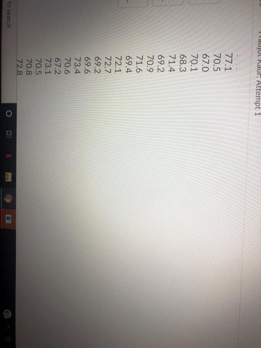 Question 2 (3 points) Given the following